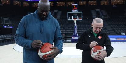 Cumhurbaşkanı Erdoğan, Shaquille O'Neal ile bir araya geldi