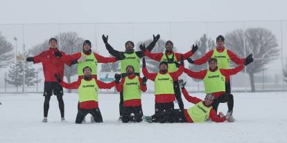 Yiğidolar kar altında Amed’e hazırlanıyor