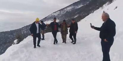 Karın tadını çıkarmak için İstanbul'dan Sivas'a akın ettiler