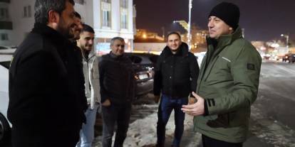 Adem Uzun'dan kar çalışmalarına yerinde inceleme