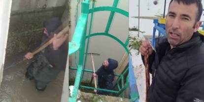 Sivas'ta DSİ'nin yapması gerekeni vatandaşlar yaptı!