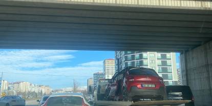 Sivas’ta maddi hasarlı trafik kazası