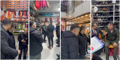 BTP’den Terziler Çarşısı’nda esnaf ziyareti:  Esnaf ayakta kalma mücadelesi veriyor