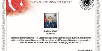 Balıkesir’de F-16 uçağı kaza kırıma uğradı; pilot şehit oldu