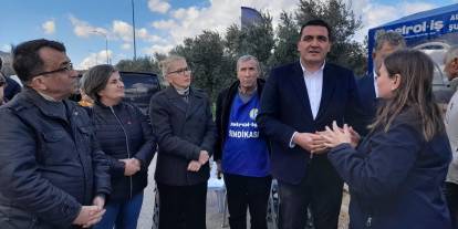 Karasu’dan işçilere destek ziyareti