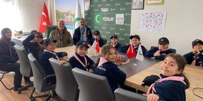 Sivas Yeşilay Spor Kulübü İzcileri, Yeşilay Şubesini ziyaret etti