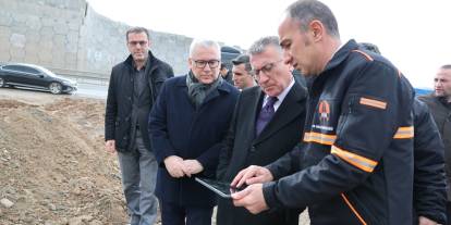 Abdullah Güler, köprülü kavşak projesini yerinde inceledi