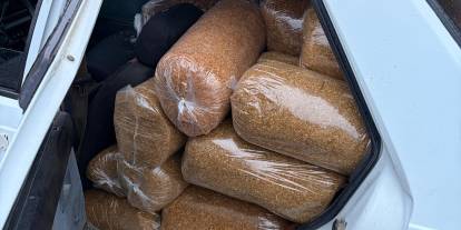 Sivas'ta 1 ton 9 kilogram kaçak tütün ele geçirildi