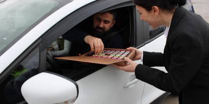 Hafik’te uygulama noktalarına bayram ziyareti