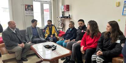 Kaymakam Eskimez görevli personeli yalnız bırakmadı