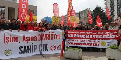 Sivas'ta işte çıkarılan maden işçileri Ankara'da!