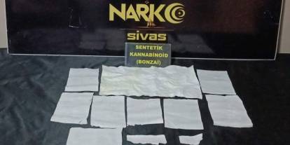 Sivas'ta 8 bin 330 kullanımlık sentetik madde ele geçirildi