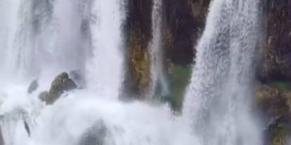 Sivas’ın doğa harikası Sızır Şelalesi coştu