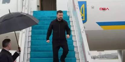 Ukrayna Devlet Başkanı Zelenskiy İstanbul'a geldi