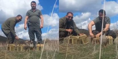 Sivas'ta kaçak avcılara suçüstü!