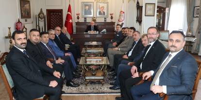Göreve yeni başlayan başkanlardan Şimşek'e ziyaret