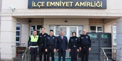 Başkan İlbey'den Emniyete 'kuruluş yıldönümü' ziyareti