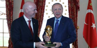 Cumhurbaşkanı Erdoğan, FIFA Başkanı Infantino’yu kabul etti