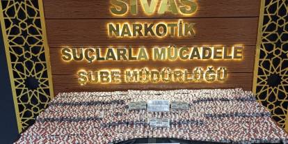 Sivas'ta büyük uyuşturucu operasyonu