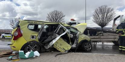 Sivas'ta altyapı oyuncularının geçirdiği kazada taksi sürücüsü taburcu edildi