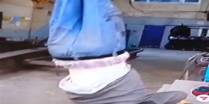 Zihinsel engelli genci vinçle asmışlardı, tahliye oldular!