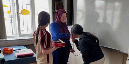 Öğrencilerden öğretmenlerine tatlı sürpriz