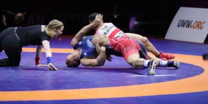 Rıza Kayaalp, Ermeni rakibini 78’inci saniyede tuş etti