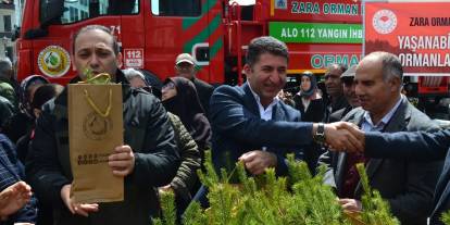 Sivas'ta vatandaşlara ücretsiz fidan desteği