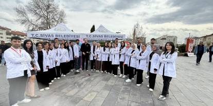 Hemşirelik öğrencilerinden sağlık farkındalığı