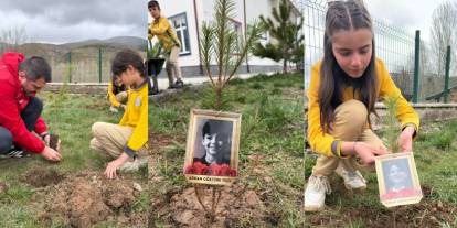 Sivas’ta vefa fidanları! Ayla Öğretmen ve öğrencileri unutulmadı