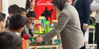 İmranlı’da minik ellerden "Yapay Çevre" sergisi