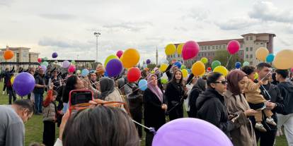 2 yaşındaki Umay kanseri yendi, ilçe halkı stadyumda kutladı