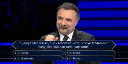 Kim Milyoner Olmak İster’de 100 bin liralık Sivas sorusu!