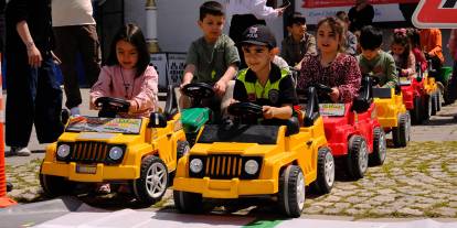 Trafik Haftası'nda öğrencilere trafik eğitimi verildi