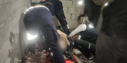 Sivas'ta asansör boşluğuna düşen kadın yaralandı