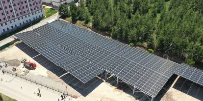 10 bin kişilik yurt için güneş enerjisi dönemi başladı