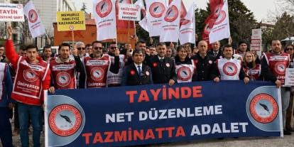 ÜNİPERSEN’den YÖK önünde tayin nöbeti