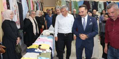 Gemerek Halk Eğitimi Merkezi yıl sonu sergisi açtı