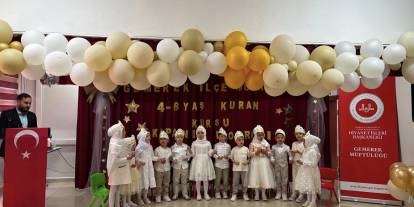 Gemerek'te 4-6 yaş Kur'an kursunun kapanış programı düzenlendi