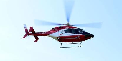 Sivas'ta ambulans helikopter 962 hastaya ulaştı
