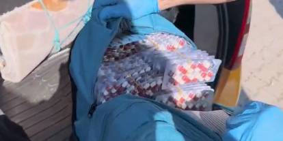 Kayseri- Sivas yolunda 4 bin 458 uyuşturucu hap ele geçirildi