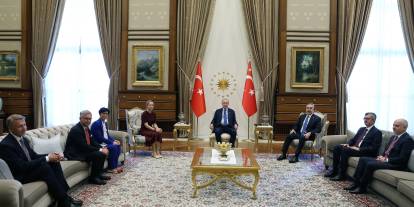 Cumhurbaşkanı Erdoğan, AB temsilcilerini kabul etti