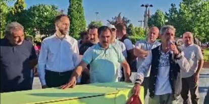 SİDEMİR işçileri tabutlu eylem yaptı