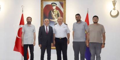 Gazetecilerden Komutan Taşkın'a ziyaret