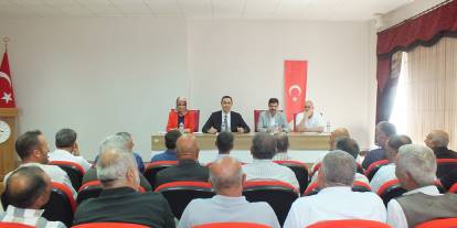 Ulaş Kaymakamı Avcı muhtarlarla bir araya geldi