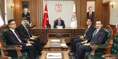 Yeni kaymakamlardan Vali Şimşek’e ziyaret