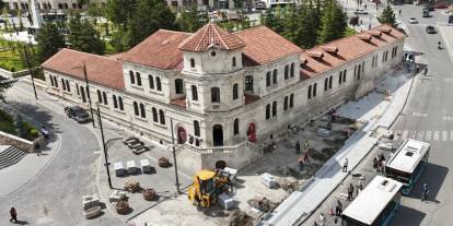 Kaldırım çalışmalarına yerinde inceleme