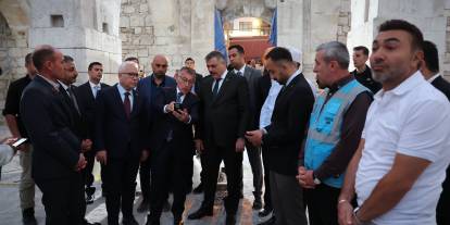 Bakan Çiftçi Sivas’ın tarihi mekanlarında incelemelerde bulundu