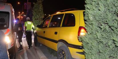 Kontrolden çıkan ticari taksi refüje çıktı