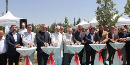 Ravza Cami'nin temeli atıldı